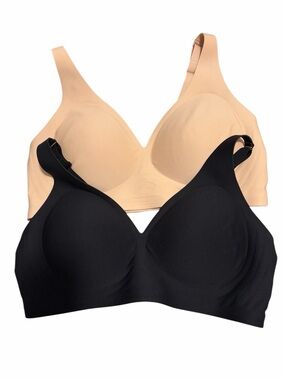 NWOT Set of 2 Buffalo David Bitton Seam-Free Wireless Bras Size Large